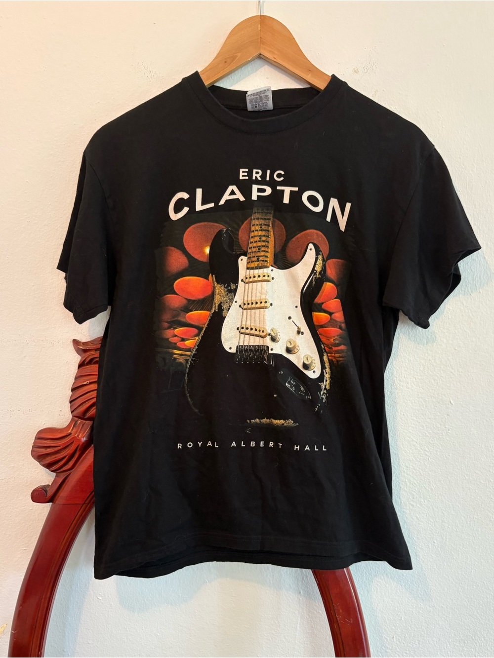 Eric Clapton Black Graphic Tour Tee 2019 Royal Albert Hall London